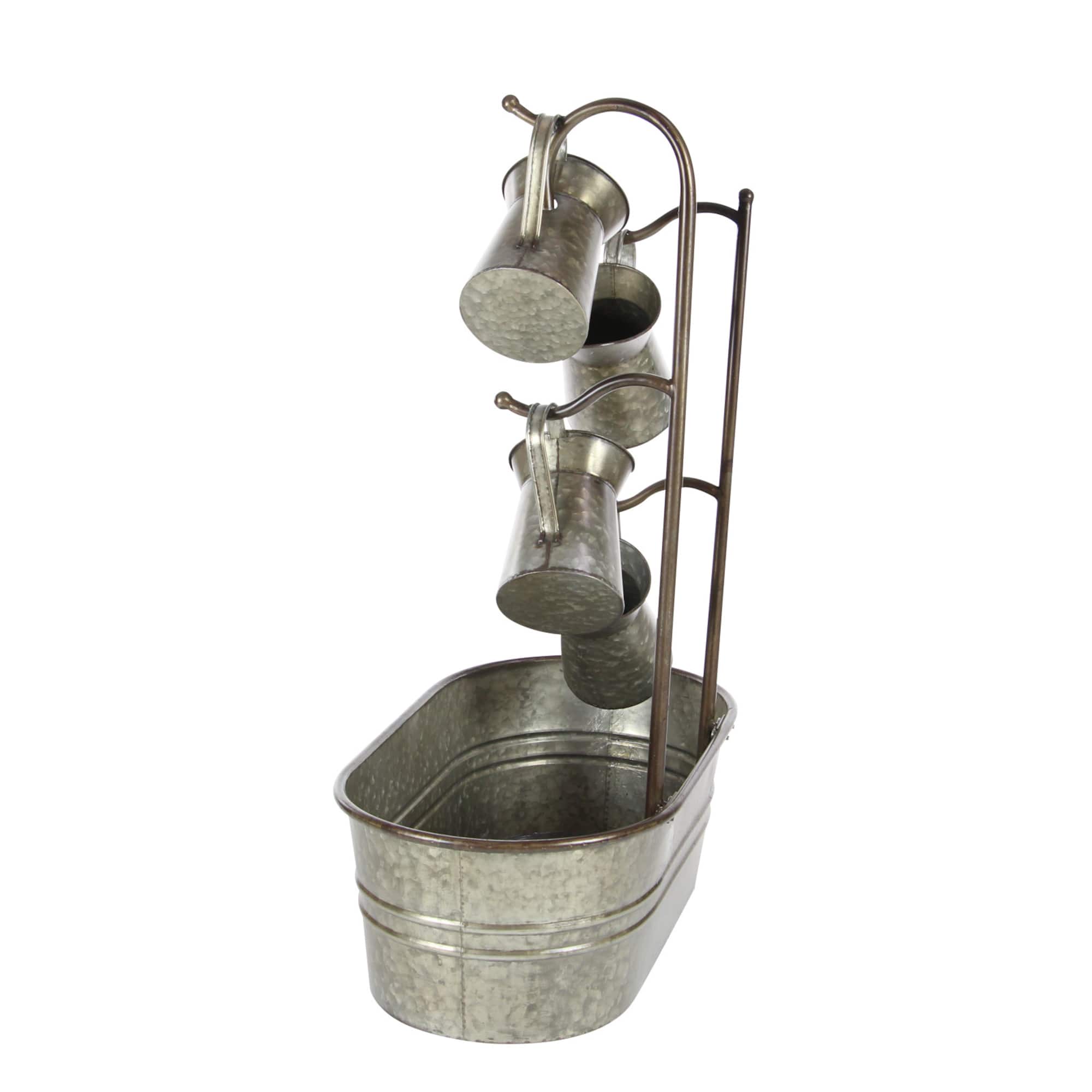 34" Gray Iron Farmhouse Fountain